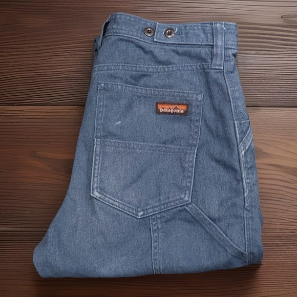 Patagonia Pants - Patagonia All Season Hemp Canvas Double Knee Utility Pants Blue Women's Size 10